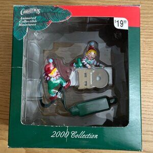 Vtg Mr Christmas Sears Craftsman Hand Saw Ornament Christmas Animated 2000 New